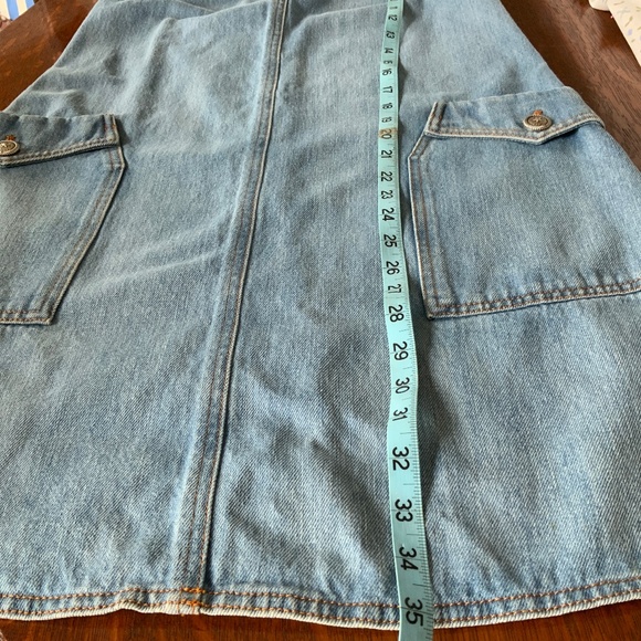 AUTHENTIC RARE VINTAGE CHANEL BLUE DENIM DRESS 38 EXCELLENT PREOWNED CONDITION - Picture 12 of 16